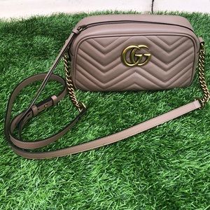 Gucci GG Marmont Matelasse Small Shoulder Bag.